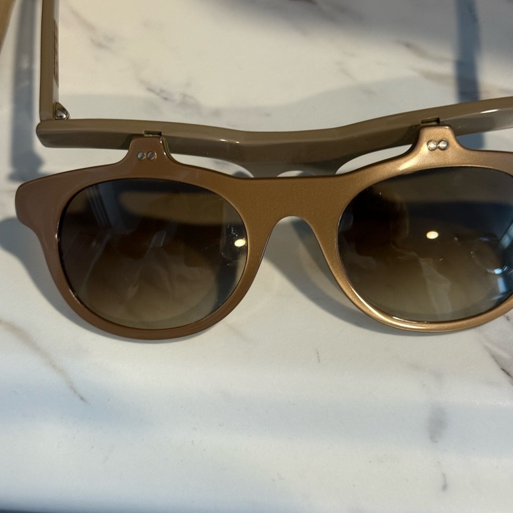Marni Brown Round Sunglasses